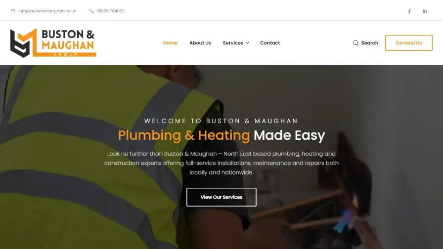 Buston & Maughan website homepage