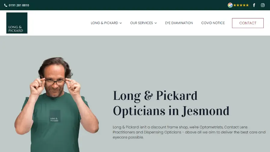 Long & Pickard website homepage